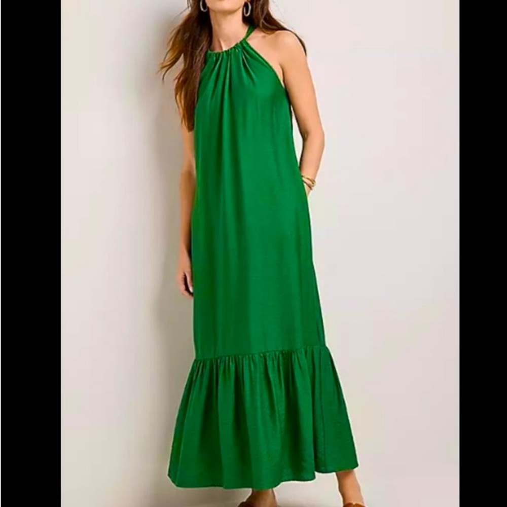 Banana Republic Emerald Green Maxi Dress